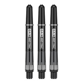 TARGET Darts Raymond van Barneveld Pro Grip EVO Chrono Titanium Shafts, Set of 3 | Professional Dart Accessories, Dart Shaft Sets, 3 Pack – Length: Intermediate (42.7mm)