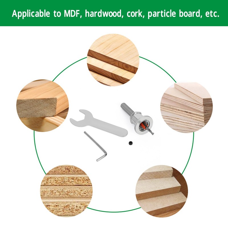Countersink Drill Bit Set, 5Pcs Wood Drill Bit Set, Countersink