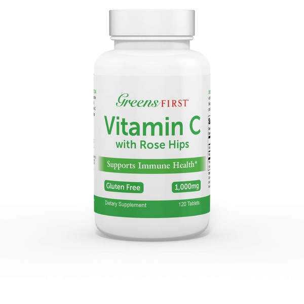 Greens First Vitamin C with Rose Hips - 120 Count