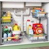 Pull out Cabinet Organizer, 1 Pack Under Sink Organizer, Slide