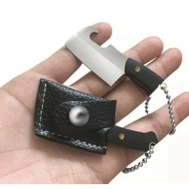 SOLD BY HICKS ENTERPRISE SET OF 3 COLLECTABLE MINI BUTCHER KNIVE KARAMBIT HATCHET CLEAVER FREE BALLCHAIN