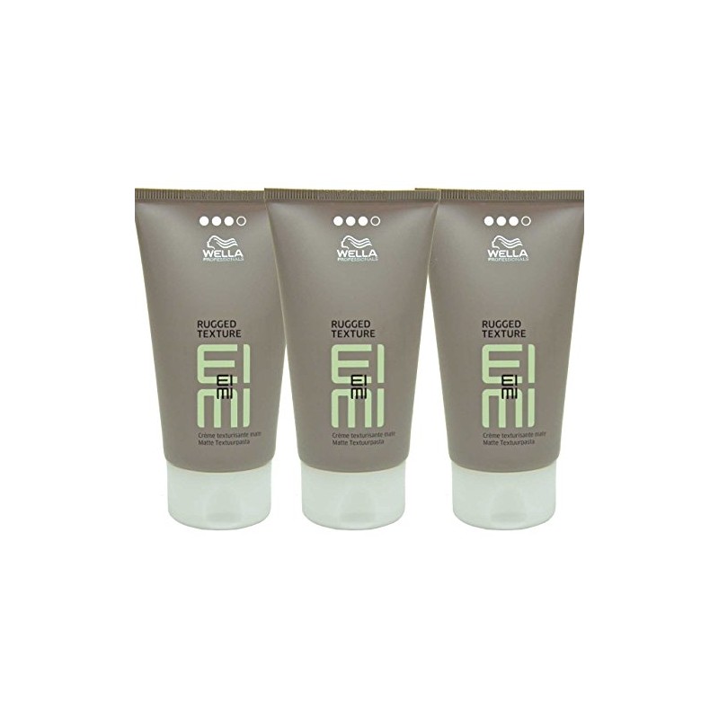 3 x Wella EIMI RUGGED TEXTURE Matte Modelling Cream 75
