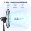 mollie Oscillating Pedestal Fan with Remote Control 12H Timer Portable