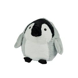 Warmies Penguin Supersized Soft Plush Toy Cushion, Cuddly Animals for Kids & Adults, Ultra Soft Faux Fur