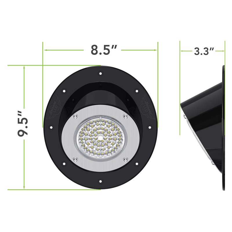 Leisure LED RV Exterior Round Surface Mount Flood Porch Utility