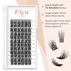 Eyelash Cluster Eyelash Extensions, 72 Pieces, 10 mm Cluster Eyelash
