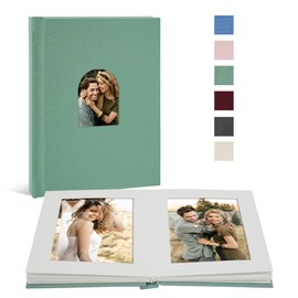 Vienrose Premium Small Photo Album 4x6 for 20 Pictures, Linen Cover Photo Book with Writing Space, Ideal for Wedding Albums, Baby Books, and Travel Journals
