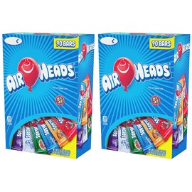 Airheads SUSIVP Chewy Fruit Candy, Variety Pack, 90 Count (Pack of 2)