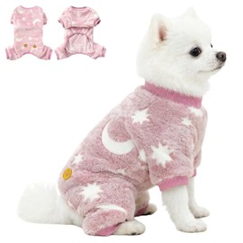 Sueter para Perros Chicos, Ropa Luminosa para Perros, Ropa para Perro pequeños, Ropa para Gato, Antiene el Calor, Suéter cálido y Suave para Mascota, para otoño Invierno (Rosa, Medium)