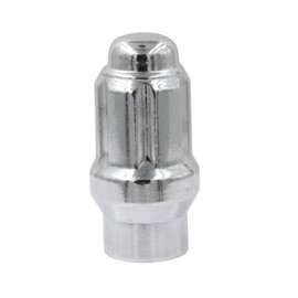 Wheel Accessories Parts Set of 24 Black 12x1.5 Closed End ET - Extended Thread - Spline Tuner Lug Nuts for Aftermarket Wheels Small Diameter Lug Nut (M12x1.5, Black, 24)