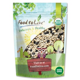 Food to Live Organic Black Bean Soup Mix, 2 Pounds - Contains Non-GMO Black Beans, Black-eyed Peas, Pearled Barley, and Navy Beans, Vegan, Bulk, Good Source of Dietary Fiber, Protein, Copper