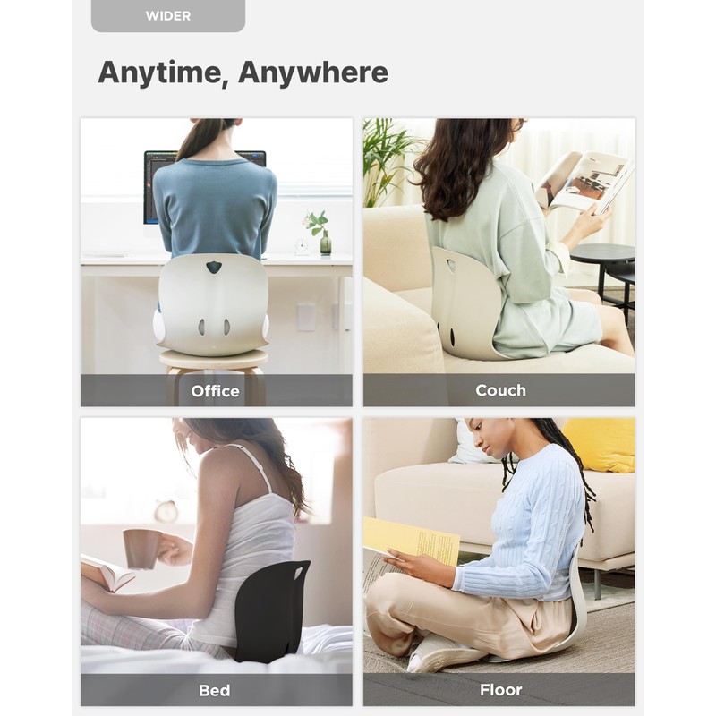 curble Wider(Standard Wide) 2PACK – Ergonomic Lower Back Chair Support,