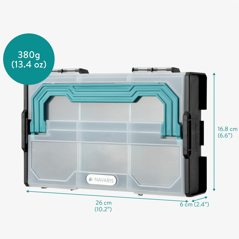 Navaris Sorting Box for Small Parts - 1 x Organiser