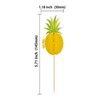 24 piezas Luau 3D Piña Cupcake Toppers Tropical Piña Hoja