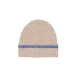 VARZAR VA Square Stud Angora Beanie Pink, 4 Colors, Unisex, Korean Brand, Hat, UV Protection, Deep, Small Face Effect, SNS Topic, Celebrity Wear, beige