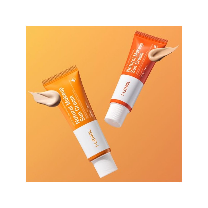 I LENOL Natural Make-up Suncream 50ml [SPF 50+, PA++++], shade:#01