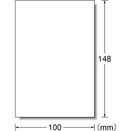 e-wan Postcard Size Label NO-CUT 20 Sheets 31521