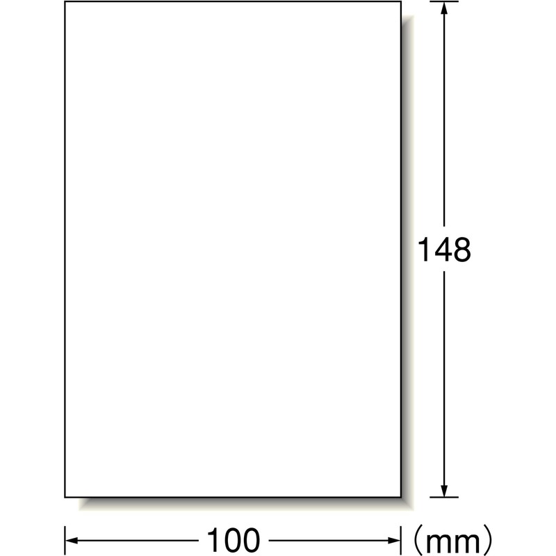e-wan Postcard Size Label NO-CUT 20 Sheets 31521