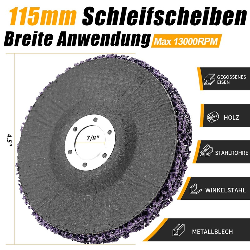 SIFANG 115 mm CSD Disc Sanding Disc, Coarse Cleaning Disc,