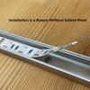 20-Pack Pre-Drilled Countersunk Hole 3.3FT/1 Meter LED Strip U Channel