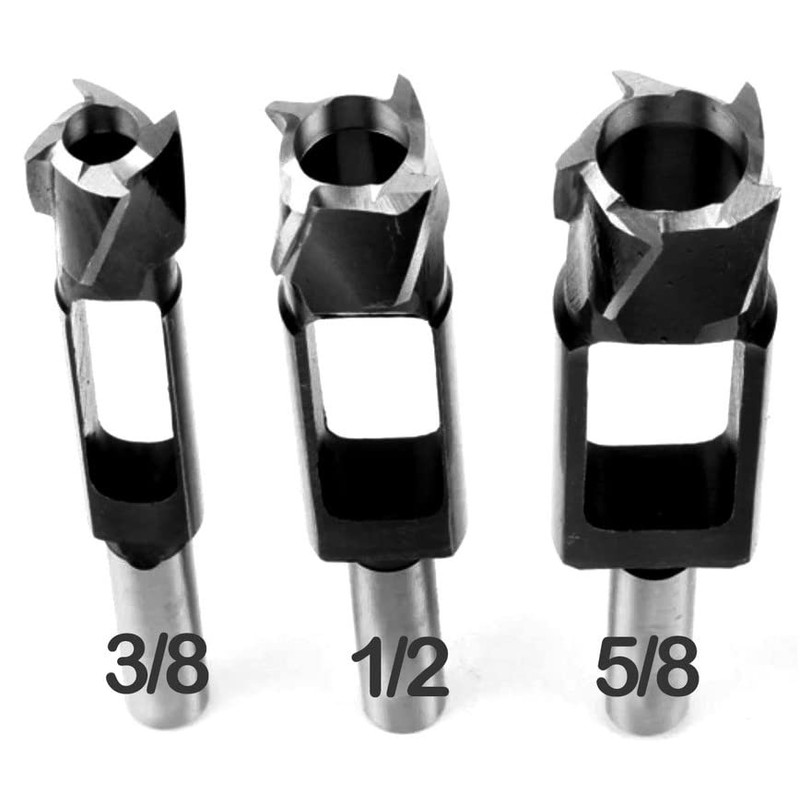 3Pcs Set Wood Tenon Dowel Plug Cutter Tenon Cutter Plug