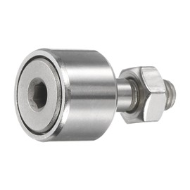 sourcing map Cam Follower Track Runner Bearings CF6/KRV16 X Needle Roller Stud Track Bearing, 16mm Roller Diameter, M6 Stud Type for Machine Tool Guide Rail (Hexagon Socket)