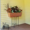 Achla Designs C-82C Plain Copper Flowerbox, Large Copper Window Flowerbox