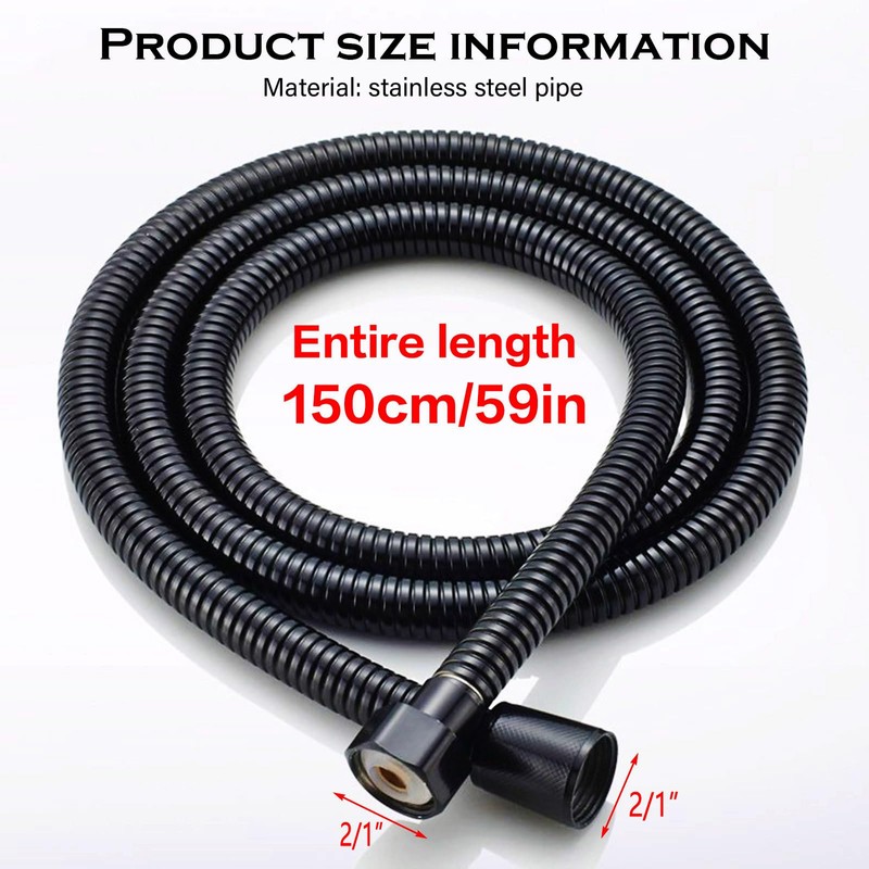 Universal Shower Hose Pipe Head Tap Hoses 1.5m Long Smooth