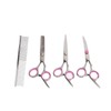 Pet Rabbit Grooming Scissors Stainless Steel Round Tip 4 in