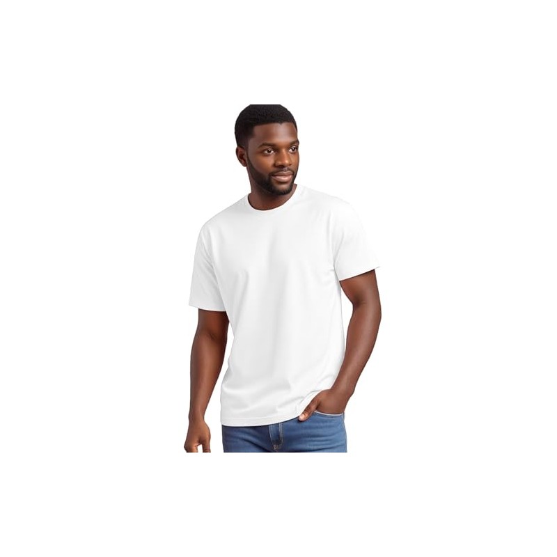 Silenroar Crewneck Tshirts Men, Plain T Shirts Relaxed Fit, Basic