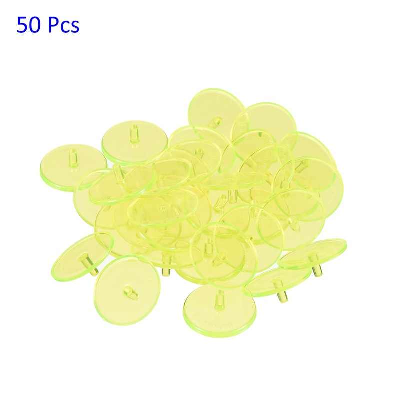 M METERXITY 50 Pack Golf Ball Marker - Plastic Transparent