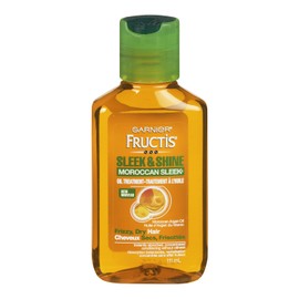 Garnier Sleek and Shine Moroccan Sleek Oil Treatment for Frizzy Dry Unmanageable Hair, 3.75 Fluid Ounce