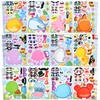 JOYIN 36 Pcs 9"x6" Sea Animals Make a face Stickers
