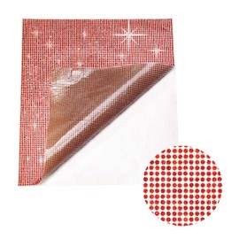 Mandala Crafts Red Rhinestones Stickers Rhinestone Sheets Self Adhesive Rhinestones for Crafts - Diamond Wrap Gem Stickers Bling Sheets for Car Bling Stickers