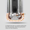 Computer CPU Fans Cooler Heat Sink 6 Heatpipe For Intel