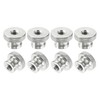 sourcing map Knurled Thumb Nuts, 8Pcs M8 Carbon Steel Nut