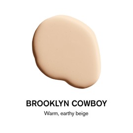 BACKDROP | Premium Interior Paint | Standard Semi Matte, Low Sheen Finish | Self-Priming, Low VOC, Green Wise Certified | BROOKLYN COWBOY — Warm, earthy beige | 0.5 Gallon