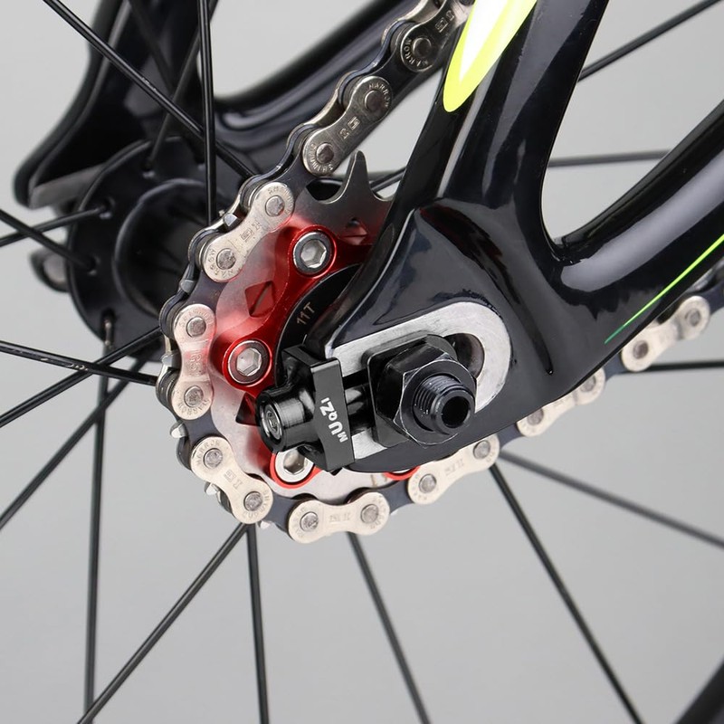 Saipor 2pcs Bicycle Chain Tensioner Adjuster Aluminum Alloy Chain Fastener