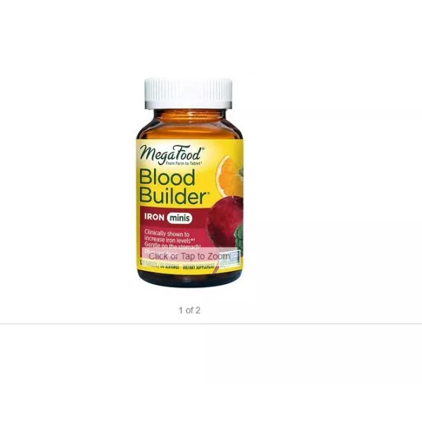 MegaFood Blood Builder Minis - Iron Supplement Shown to Increase
