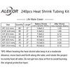 3:1 Heat Shrink Tubing Kit Dual-Wall Adhesive Lined, Waterproof Marine