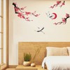 wondever Wall Sticker Peach Blossom Tree Wall Sticker Flowers Bird