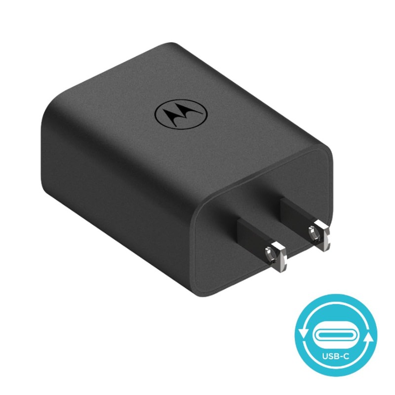 motorola Cargador 30W Salida Tipo C Carga Rápida Turbo Power