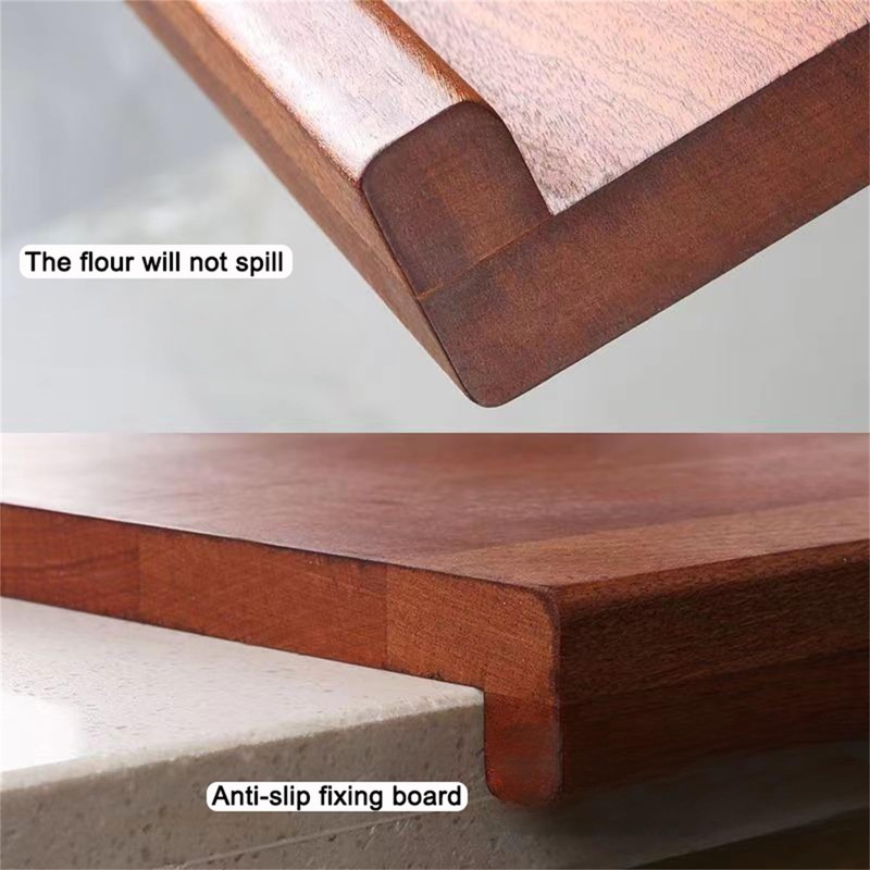 Wooden Cutting Board,Pastry Board Wood with Front and Back Counter