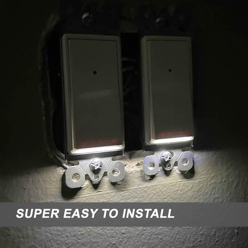 10Pack SOZULAMP Illuminated Light Switch-Single Pole Decorator 15A 120/277V,3 Wire