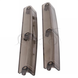 Unbranded Tour Pack Pak Side Light Smoke Lens For Harley Road King Electra Street Glide US