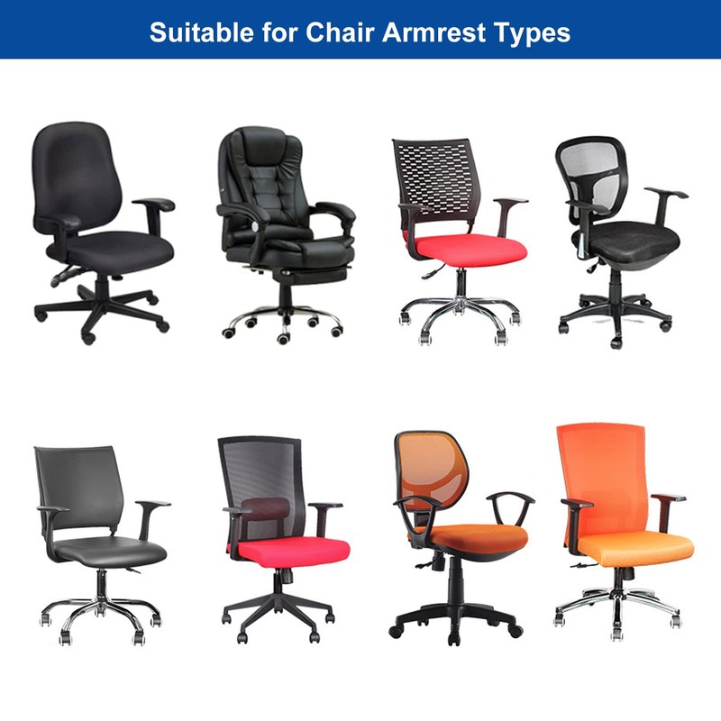 NeColorLife Stretchable Office Chair Armrest Covers – Washable and Removable