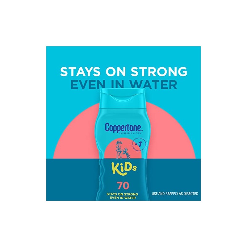 Coppertone KIDS Water-Resistant Sunscreen Lotion Broad Spectrum SPF 70 (8