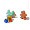 SAFIGLE 6pcs Christmas Gingerbread Man Bath Salt Balls with Essential