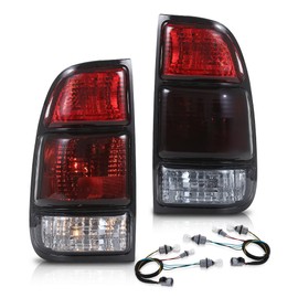 CHEDA Tail Lights Compatible with Toyota Tundra 2-Door Regular Cab 2000-2004 w/Bulb,Not Fit Models w/Stepside Beds TO2800129, TO2801129, TO2818116 Rear Lamps Assembly Pilotos Traseros Conjunto