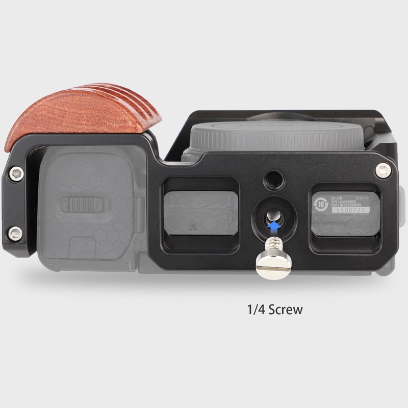 Leftfoto Upgrade Metal Cage With Wood Handle For Sony α